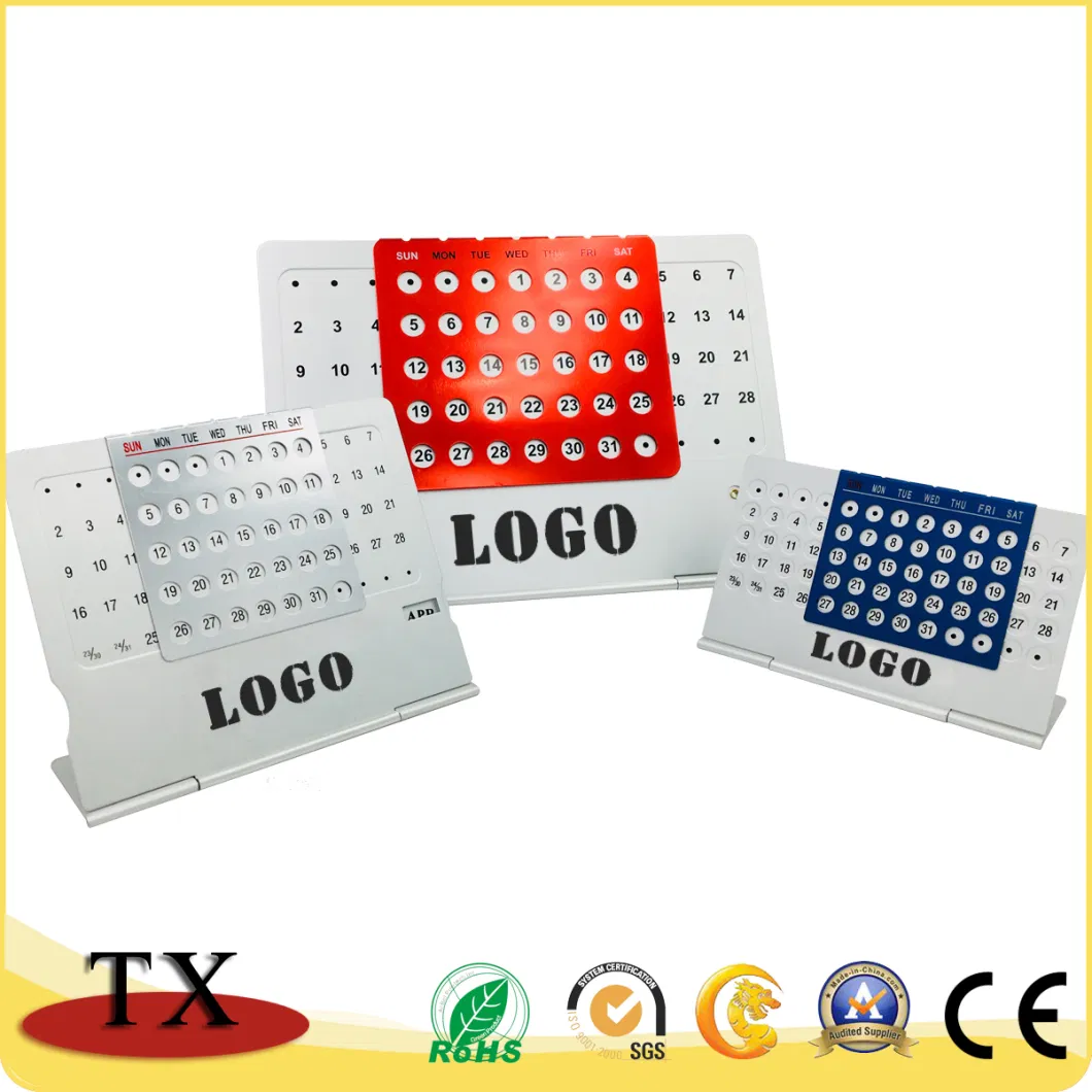 Office Supply Perpetual Desk Calendar with Customized Logo