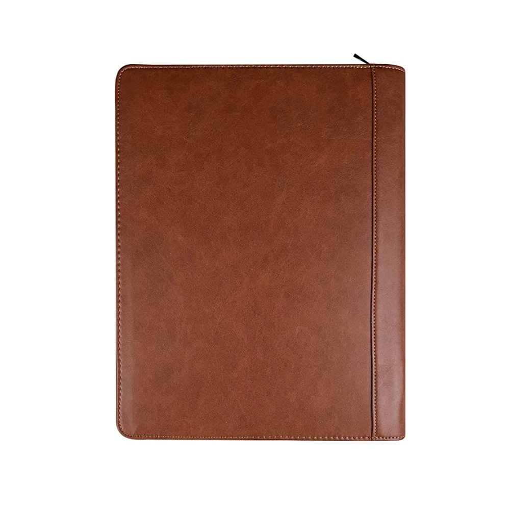 Vegan Leather Padfolio PU File Folder Professional Business Portfolio with A4 Writing Pad for Resume