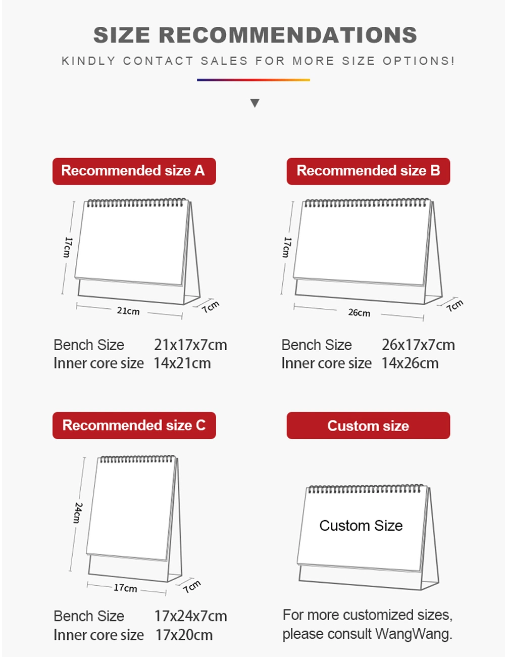 Cc-Printing High Quality Custom Eco-Friendly Paper Desk Calendar Printing Service