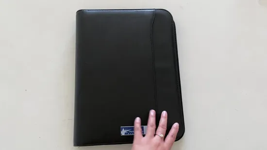 ポータブル PU レザー フレキシブル ハンドル ポートフォリオ (5954)